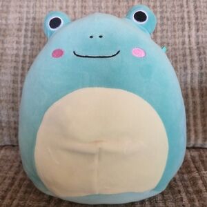 Squishmallows Size 8" LUDWIG the Frog Teal Pink Cheeks Plush Toy